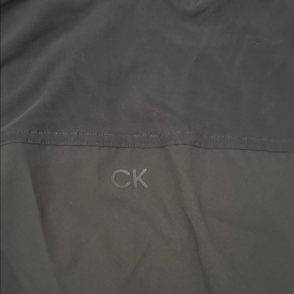 Calvin Klein Black Sleeveless Zip-Front Top with Hood - Picture 5 of 5